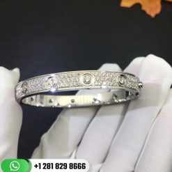 Cartier love Bracelet Diamond-paved White Gold Diamonds -N6033602