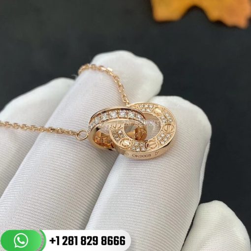 cartie love necklace 18k gold diamonds b7224528