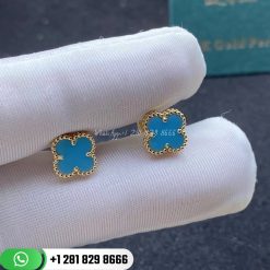 Van Cleef & Arpels Sweet Alhambra Earstuds Turquoise