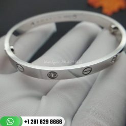 Cartier Love Bracelet 4 Diamonds White Gold - B6035817