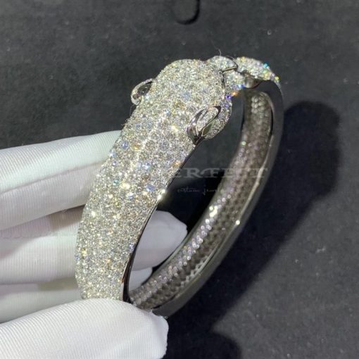 Cartier PanthÈre De Cartier Bracelet White Gold Emeralds Onyx Diamonds - H6007417