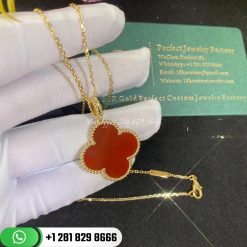 Van Cleef & Arpels Magic Alhambra Long Necklace 1 Motif Carnelian VCARO49N00