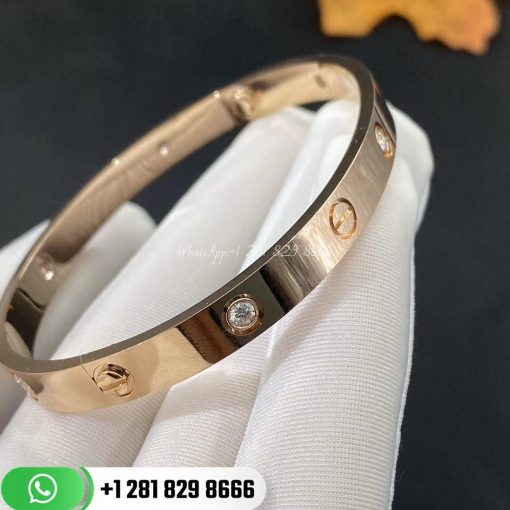 cartier love bracelet 6 diamonds yellow gold