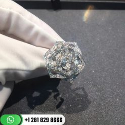 piaget rose ring in 18k white gold diamonds g34uv700
