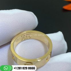 cartie love ring yellow gold b4084600