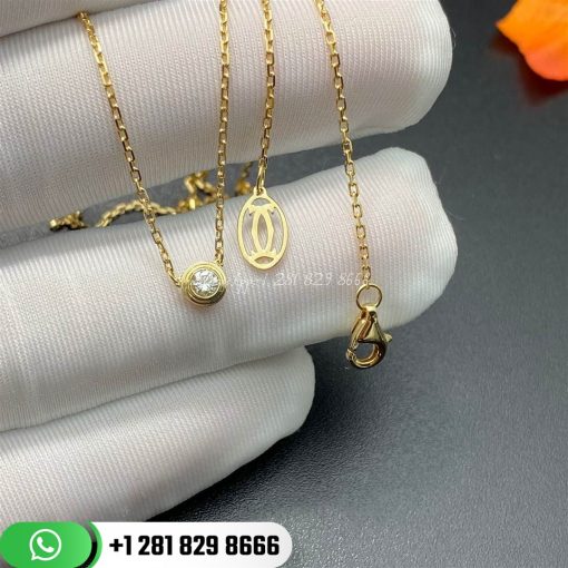 Cartier Diamants LÉgers Necklace Lm Yellow Gold B7215500