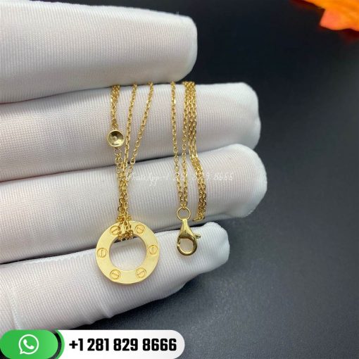 Cartier Love Necklace 2 Diamonds 18k Gold B7219500