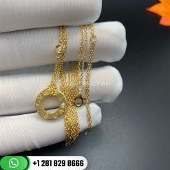 Cartier Love Necklace 2 Diamonds 18k Gold B7219500