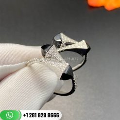 Marli Cleo Small Diamond Hoop Earrings Black Onyx Cleo-e12