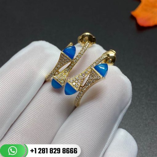 marli cleo small diamond hoop earrings sea blue chalcedony -cleo-e12