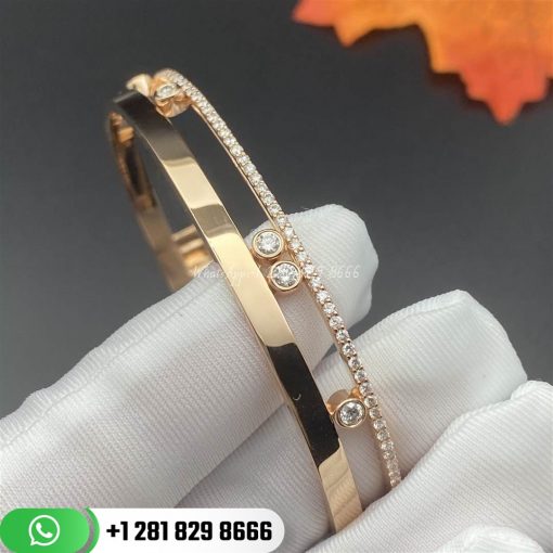messika move romane rose gold diamond women's bracelet 06514-pg