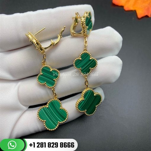 VCARO2AG00 Created in 2006 by Van Cleef & Arpels, the Magic Alhambra® jewelry creations gather different-sized Alhambra motifs, coming together in a joyful dance. Inspired by the clover leaf, their asymmetric designs feature different associations of materials.