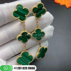 VCARO2AG00 Created in 2006 by Van Cleef & Arpels, the Magic Alhambra® jewelry creations gather different-sized Alhambra motifs, coming together in a joyful dance. Inspired by the clover leaf, their asymmetric designs feature different associations of materials.