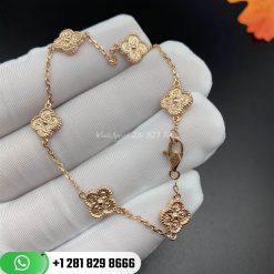 van cleef & arpels sweet alhambra bracelet 6 motifs