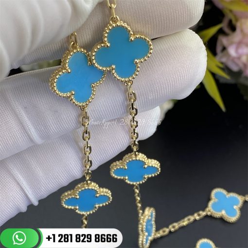 van-cleef-arpels-vintage-alhambra-necklace-10-motifs-turquoise