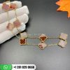 Van Cleef & Arpels Vintage Alhambra Necklace 10 Motifs Carnelian