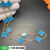 van cleef arpels vintage alhambra necklace 10 motifs turquoise