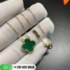 van cleef & arpels vintage alhambra pendant malachite