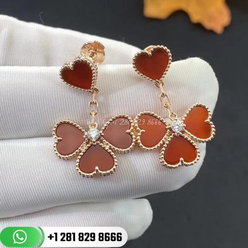 van-cleef-&-arpels-sweet-alhambra-effeuillage-earrings-carnelian