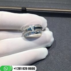 Tiffany T Narrow Pavé Diamond Ring in 18k White Gold