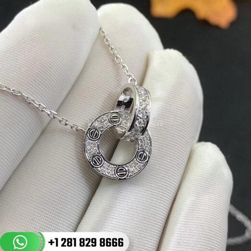 Cartie Love Necklace 18k Gold Diamonds -B7216300