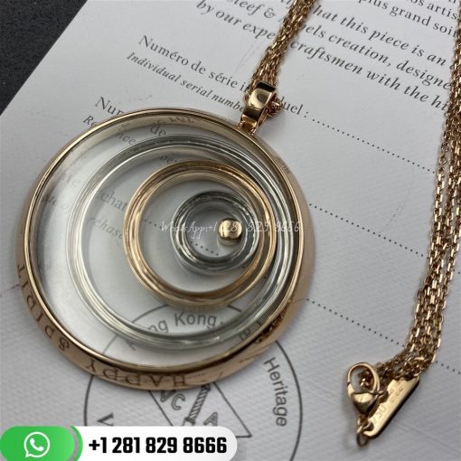 Chopard Happy Spirit Rose and White Gold Diamond Pendant 795014-9001