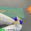 Marli Cleo Diamond Ring 18k Gold Diamond Lapis Lazuli Ring