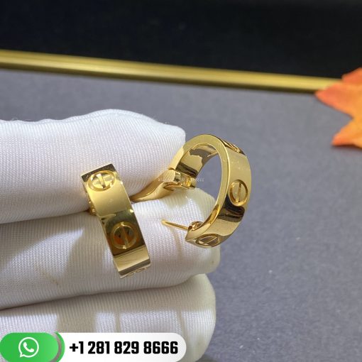 Cartier Love Earrings Yellow Gold -B8022500