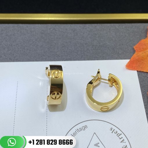 Cartier Love Earrings Yellow Gold -B8022500