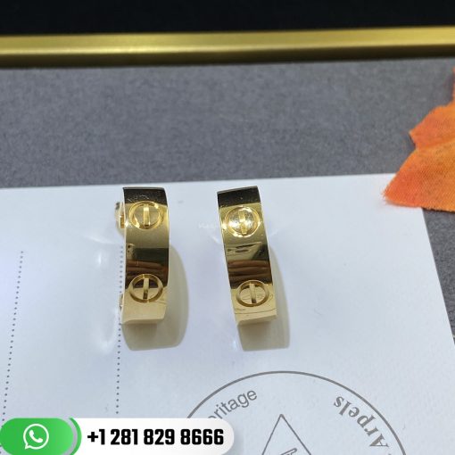 Cartier Love Earrings Yellow Gold -B8022500