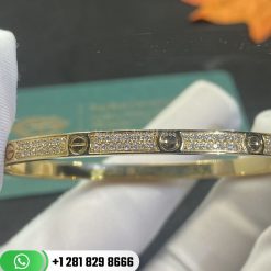 Cartier Love Bracelet Small Model PavÉ Yellow Gold Diamonds -N6710617