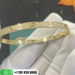 Cartier Love Bracelet Small Model PavÉ Yellow Gold Diamonds -N6710617