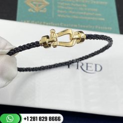 fred-force-10-bracelet-18k-yellow-gold-medium-model-black-cable