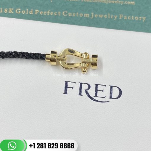 fred-force-10-bracelet-18k-yellow-gold-medium-model-black-cable