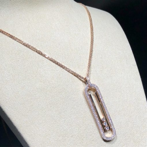Messika Move 10th Anniversary Necklace Diamond Rose Gold
