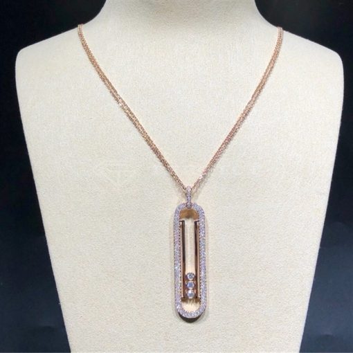 Messika Move 10th Anniversary Necklace Diamond Rose Gold