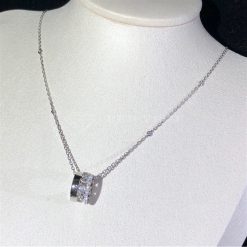 Messika Move Romane Pendant Necklace Diamond White Gold