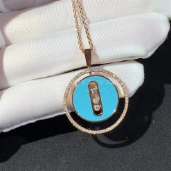 Messika Turquoise Lucky Move MM Necklace Diamond