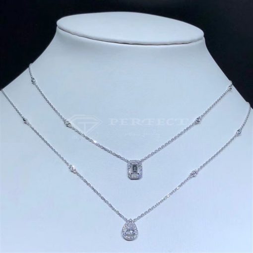 Messika My Twin 2 Rows Necklace Diamond White Gold