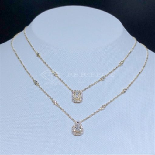 Messika My Twin 2 Rows Necklace Diamond White Gold