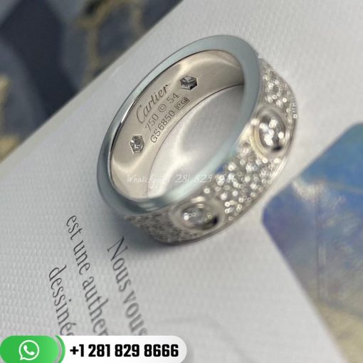 Cartie Love Ring Diamond-paved White Gold- N4210400