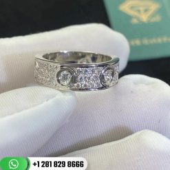 Cartie Love Ring Diamond-paved White Gold- N4210400