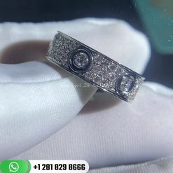 Cartie Love Ring Diamond-paved White Gold- N4210400