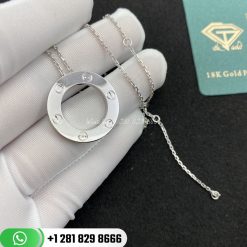 Cartier Love Necklace White Gold -B7014300