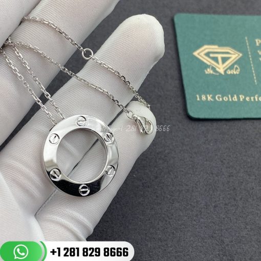 Cartier Love Necklace White Gold -B7014300