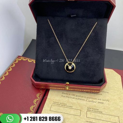 Amulette De Cartier Necklace Small Model Onyx - B7224558
