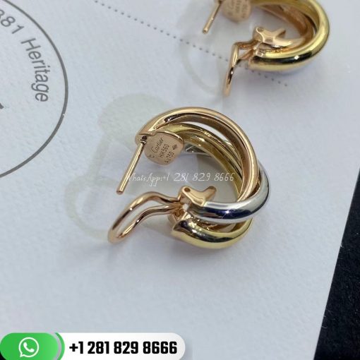 Cartier Trinity Earrings White Gold Yellow Gold Pink Gold - 80083231