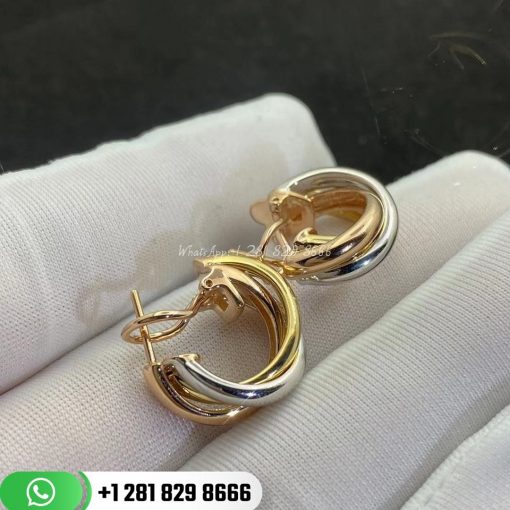 Cartier Trinity Earrings White Gold Yellow Gold Pink Gold - 80083231