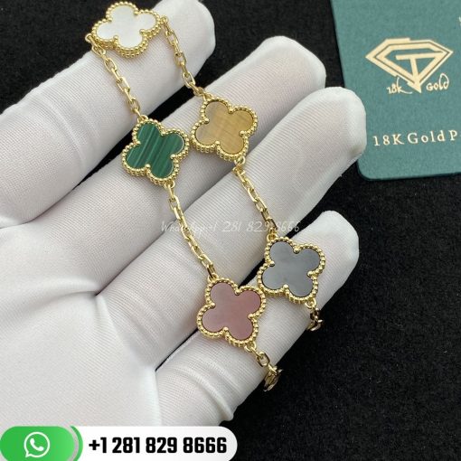 Van Cleef & Arpels Vintage Alhambra Bracelet 5 Motifs