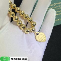 Return to Tiffany™ Heart Tag Bracelet in Yellow Gold 8mm
